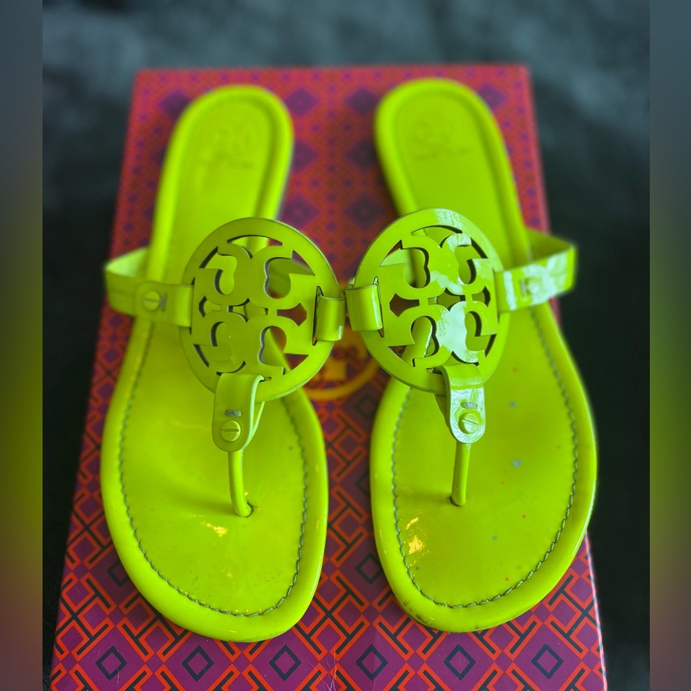Tory Burch Miller Sandal, Size 9, Bright Yellow